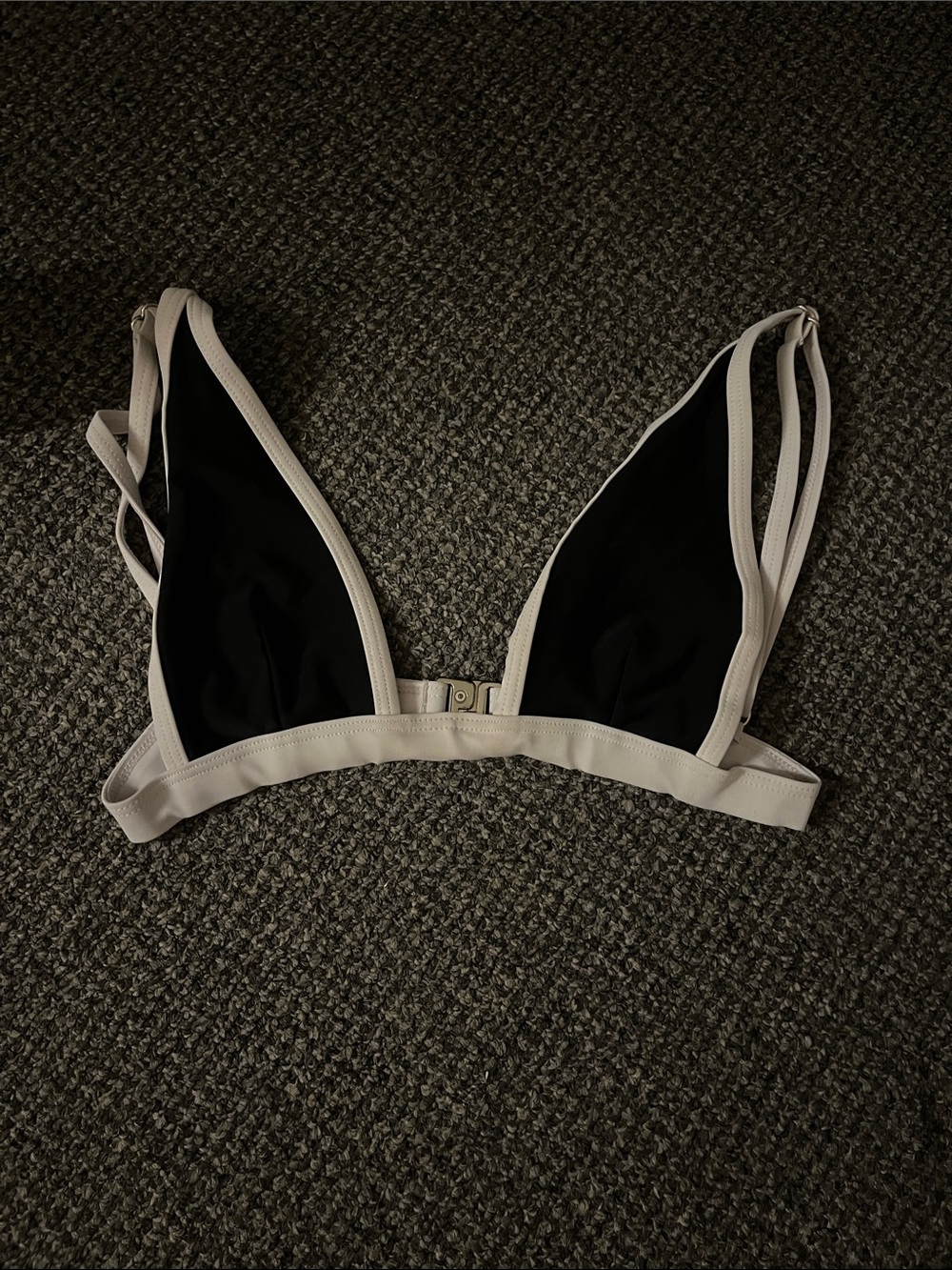 Black & White Triangle Bathing suit top